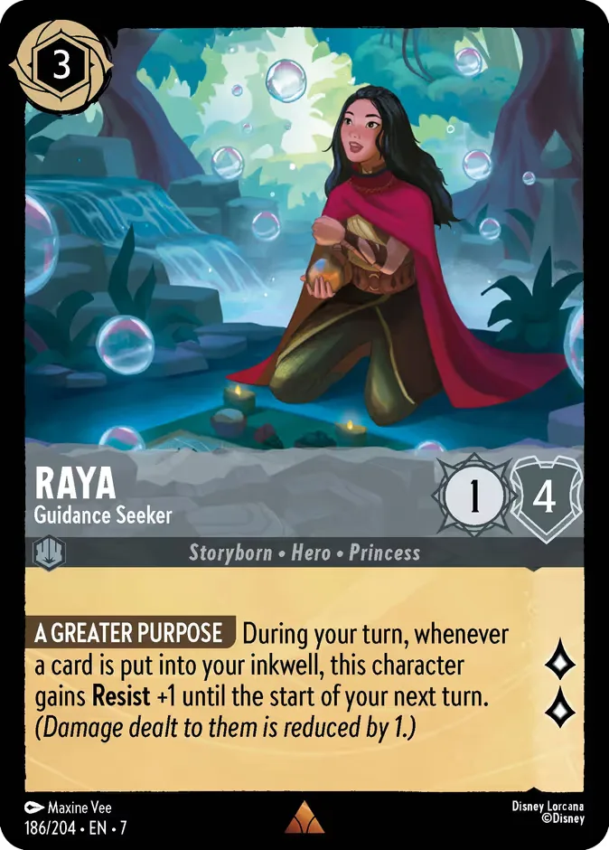 Raya #186 Archazia's Island Disney Lorcana card