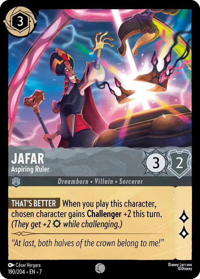 Jafar #190 Archazia's Island Disney Lorcana card