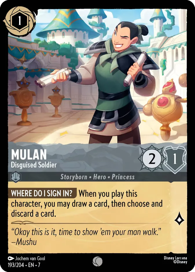 Mulan #193 Archazia's Island Disney Lorcana card