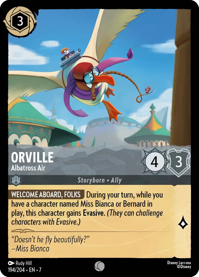 Orville #194 Archazia's Island Disney Lorcana card