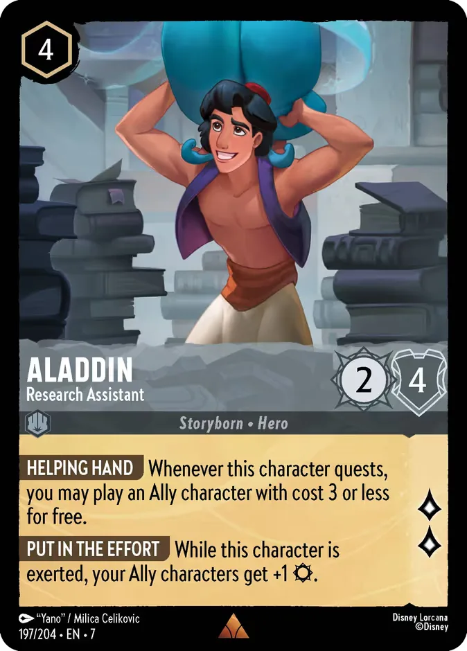 Aladdin #197 Archazia's Island Disney Lorcana card