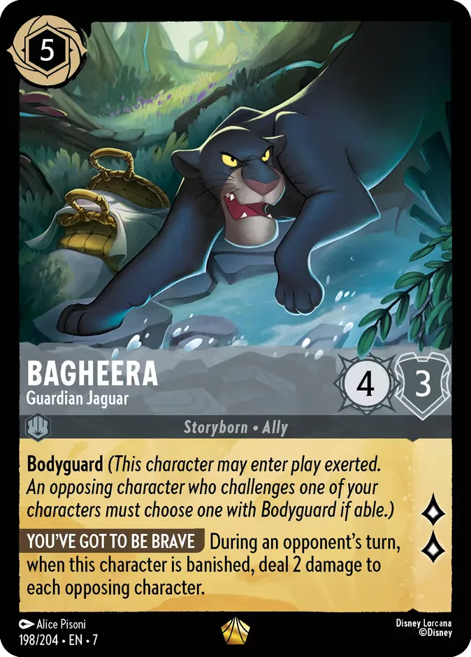 Bagheera #198 Archazia's Island Disney Lorcana card