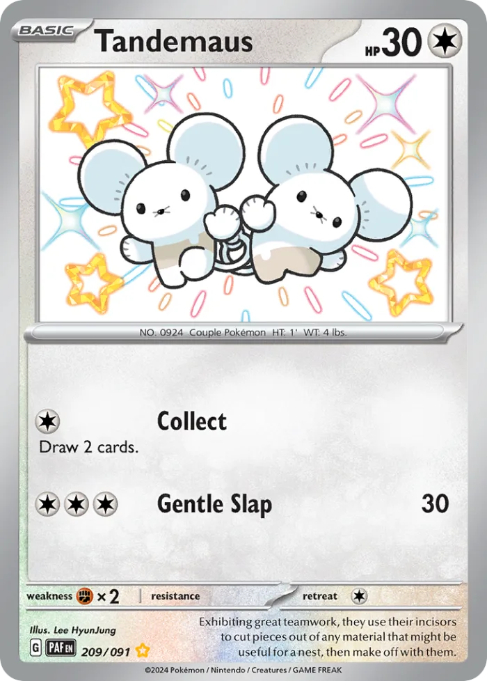Tandemaus #209 Paldean Fates Pokemon card