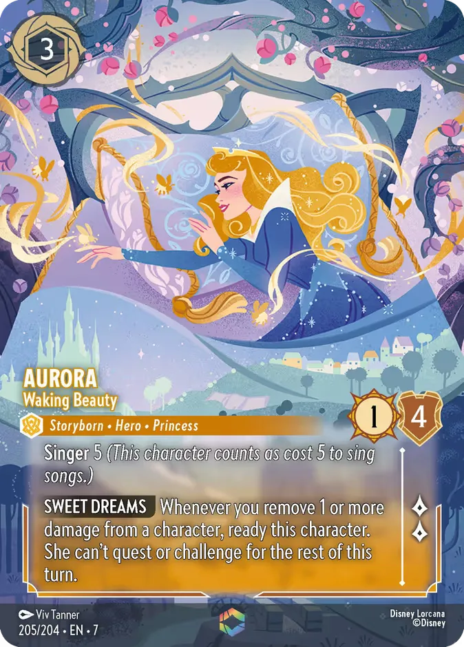 Aurora #205 Archazia's Island Disney Lorcana card