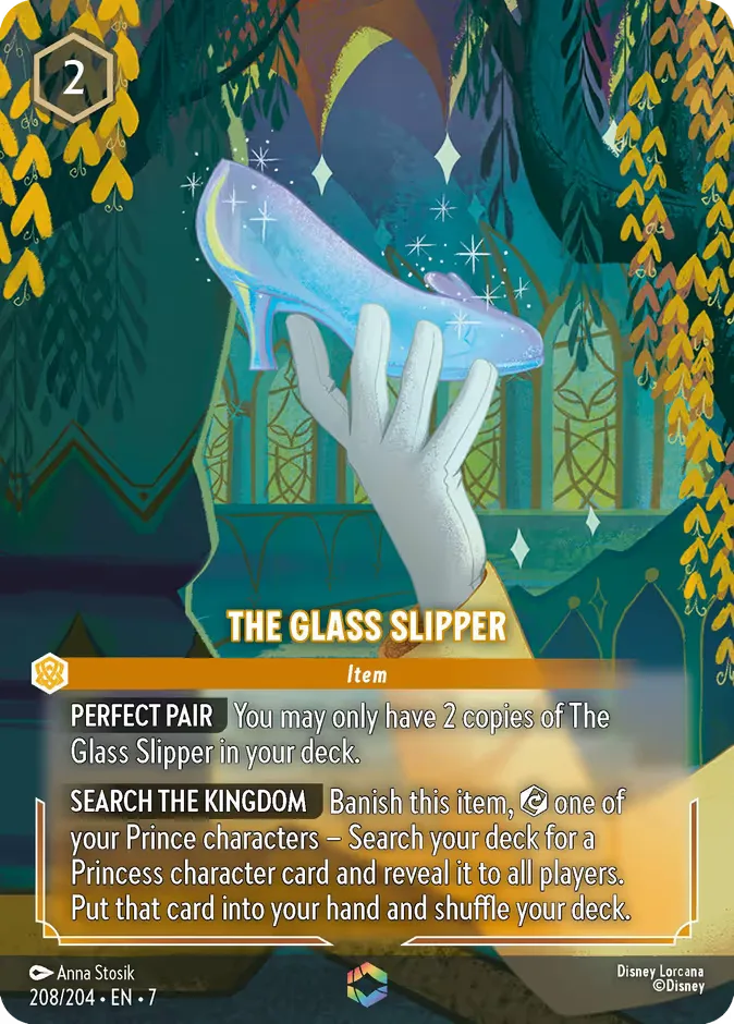 The Glass Slipper #208 Archazia's Island Disney Lorcana card