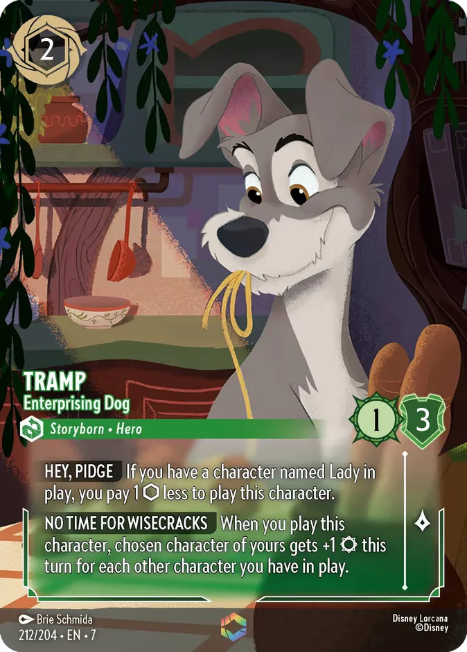Tramp #212 Archazia's Island Disney Lorcana card