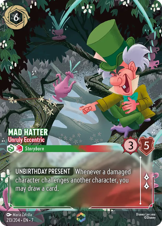 Mad Hatter #213 Archazia's Island Disney Lorcana card