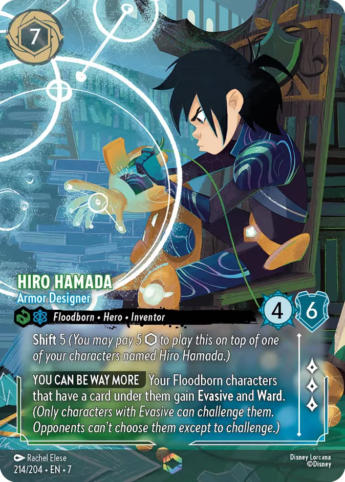 Hiro Hamada #214 Archazia's Island Disney Lorcana card