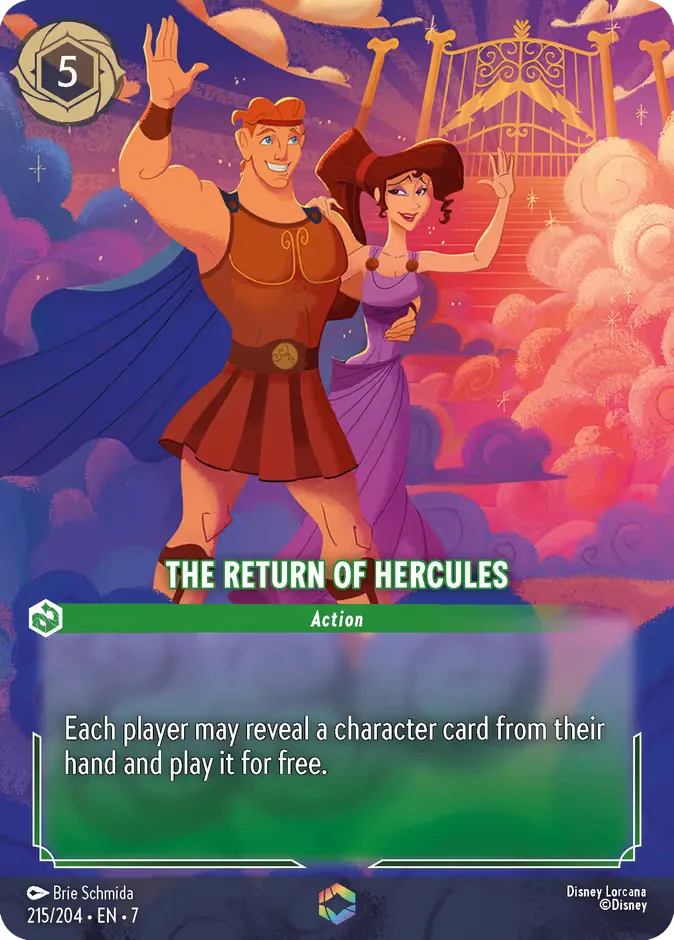 The Return of Hercules #215 Archazia's Island Disney Lorcana card