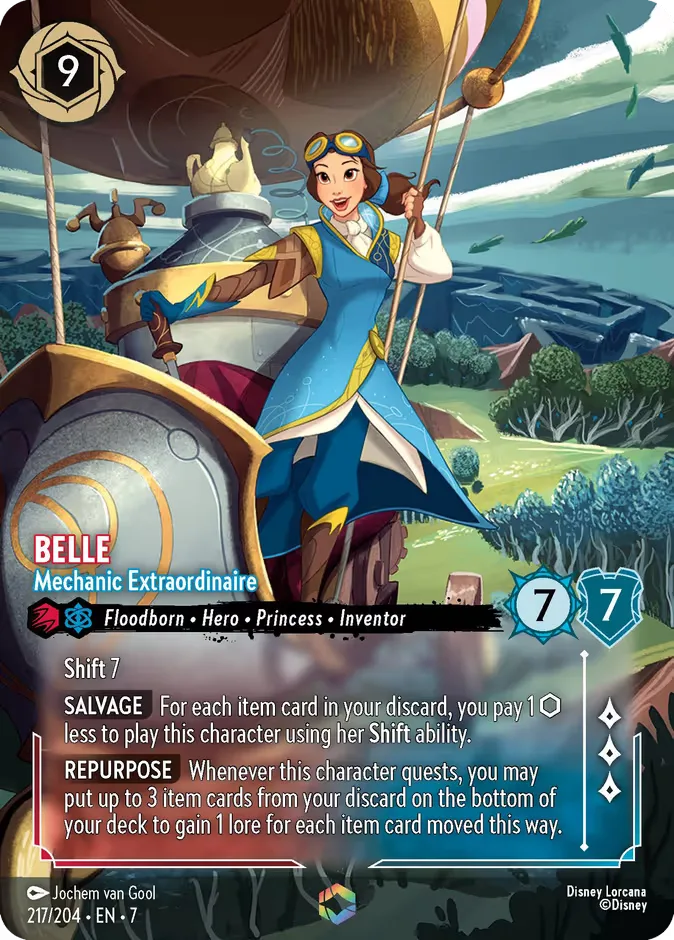 Belle #217 Archazia's Island Disney Lorcana card