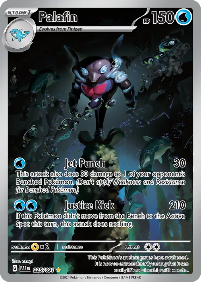 Palafin #225 Paldean Fates Pokemon card