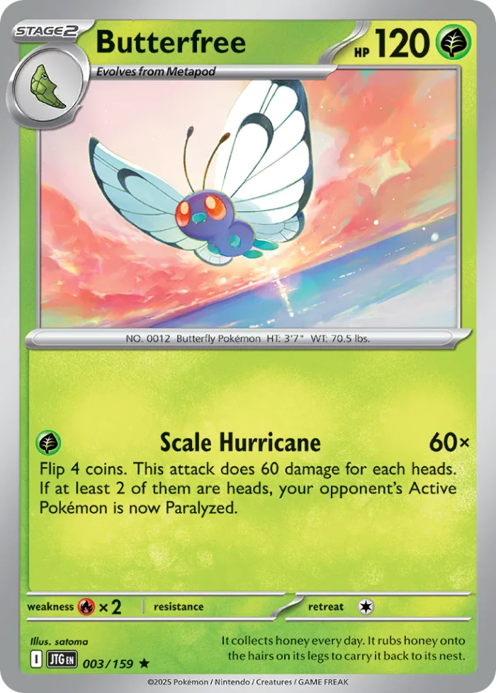 Butterfree #3 Journey Together Pokemon card