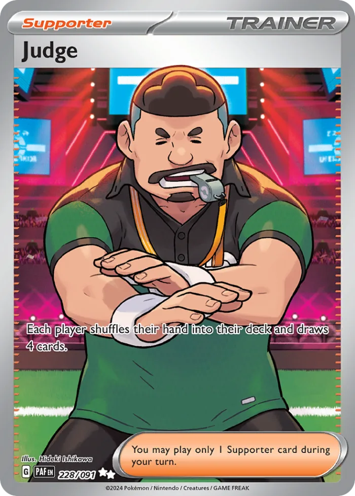 Judge #228 Paldean Fates Pokemon card
