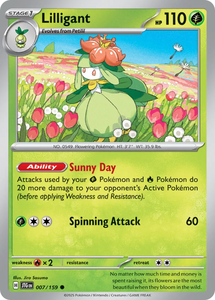 Lilligant #7 Journey Together Pokemon card
