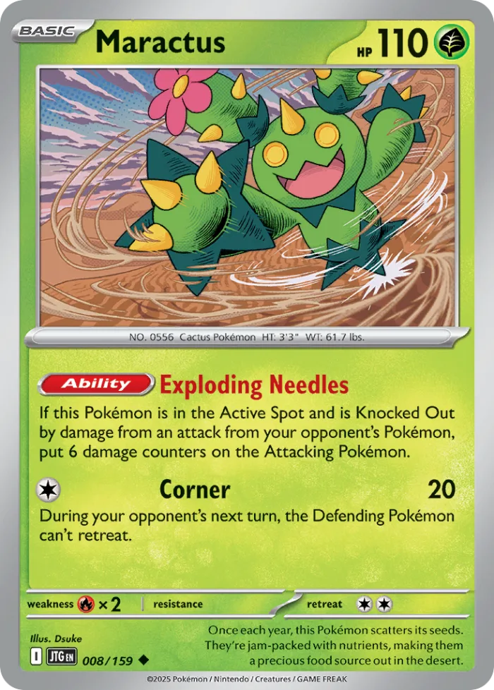 Maractus #8 Journey Together Pokemon card