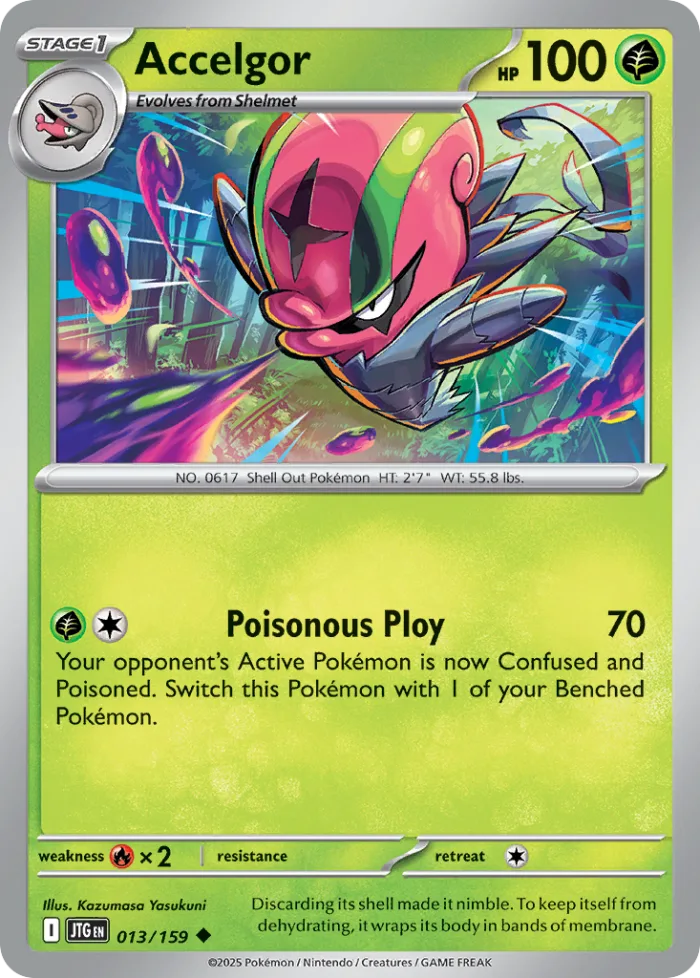 Accelgor #13 Journey Together Pokemon card