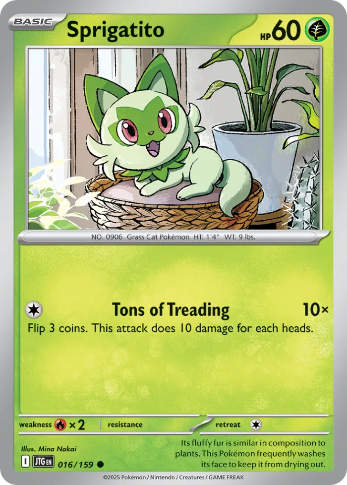 Sprigatito #16 Journey Together Pokemon card