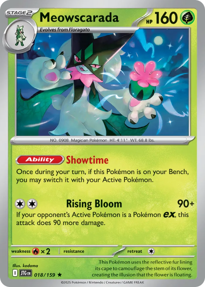 Meowscarada #18 Journey Together Pokemon card