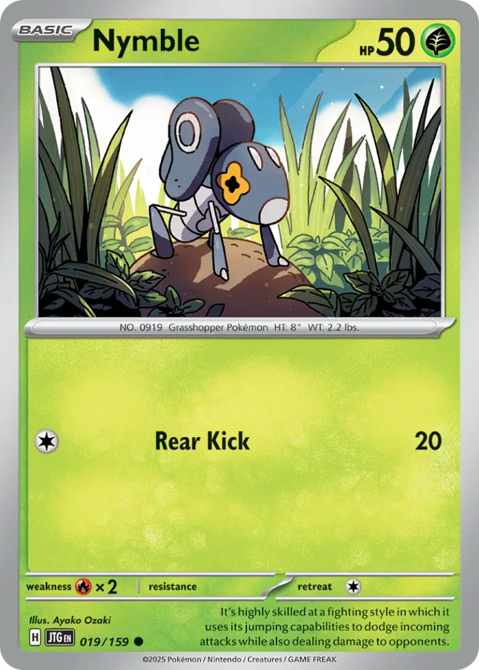 Nymble #19 Journey Together Pokemon card