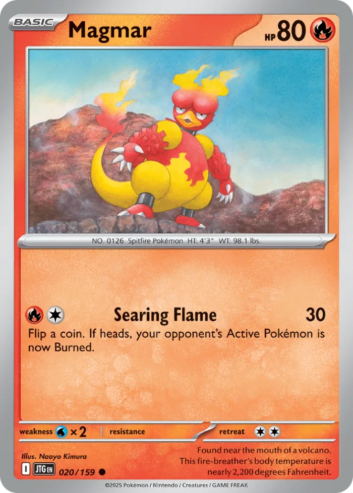 Magmar #20 Journey Together Pokemon card