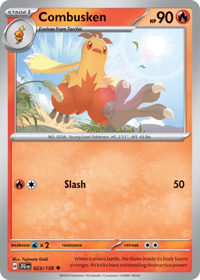 Combusken #23 Journey Together Pokemon card