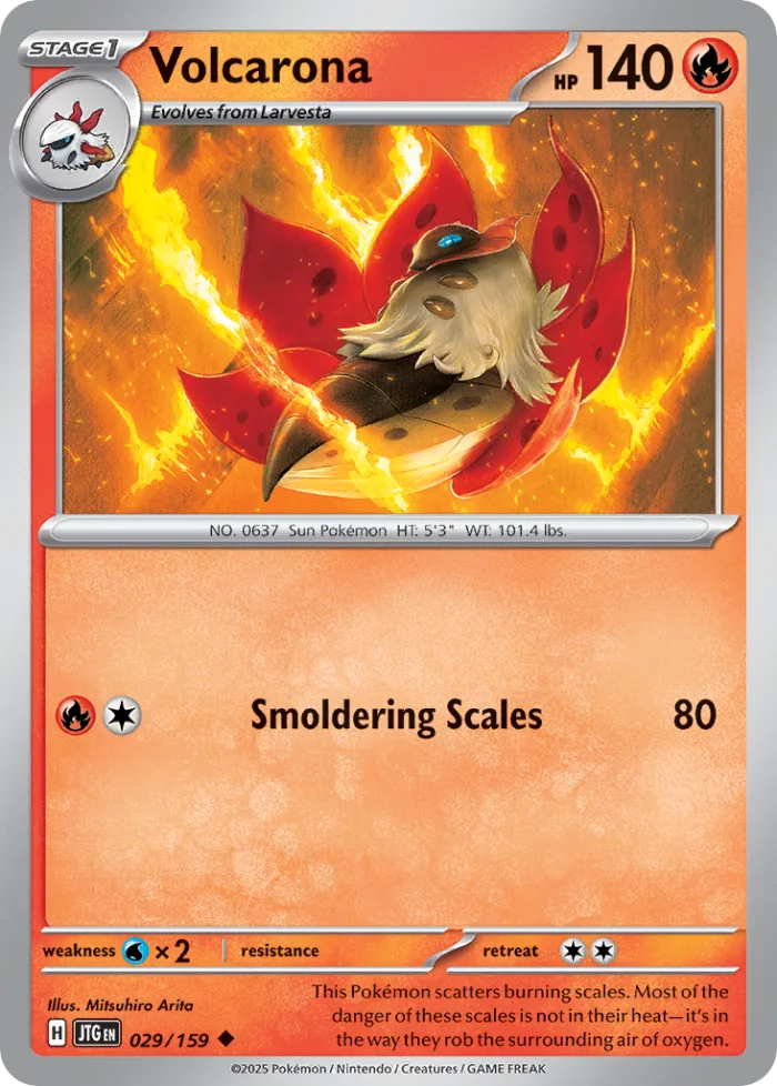 Volcarona #29 Journey Together Pokemon card