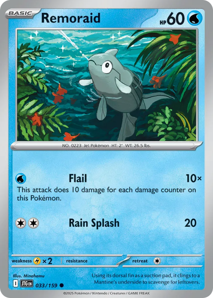 Remoraid #33 Journey Together Pokemon card