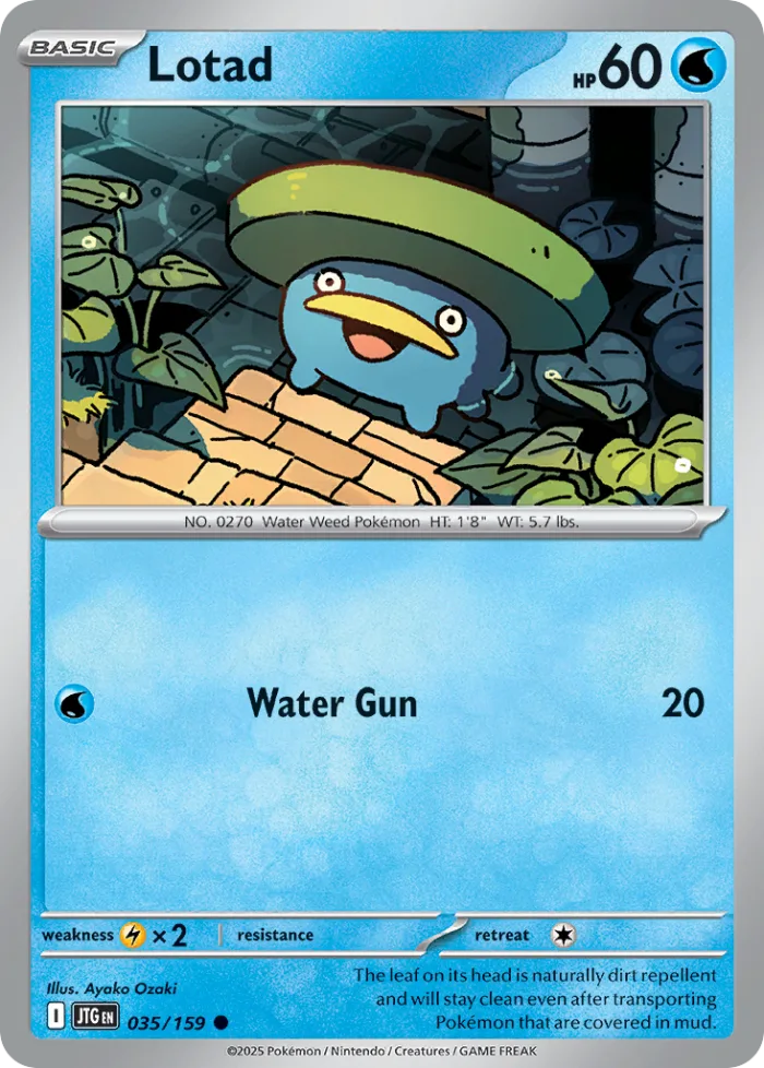 Lotad #35 Journey Together Pokemon card