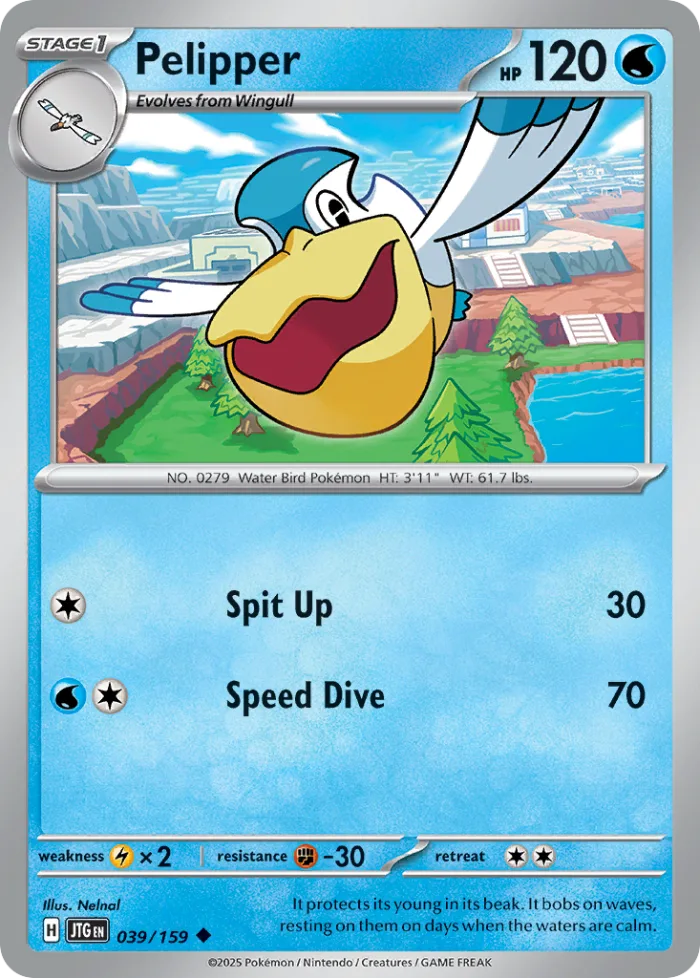 Pelipper #39 Journey Together Pokemon card