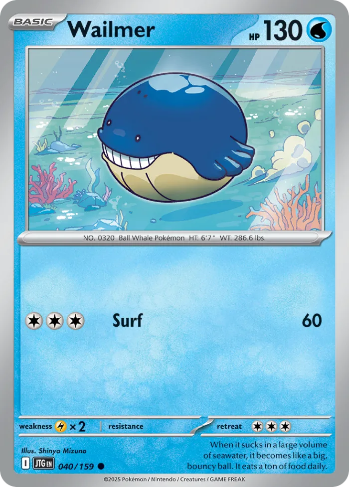 Wailmer #40 Journey Together Pokemon card