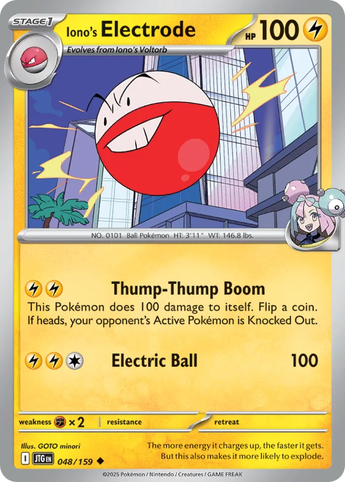Iono's Electrode #48 Journey Together Pokemon card