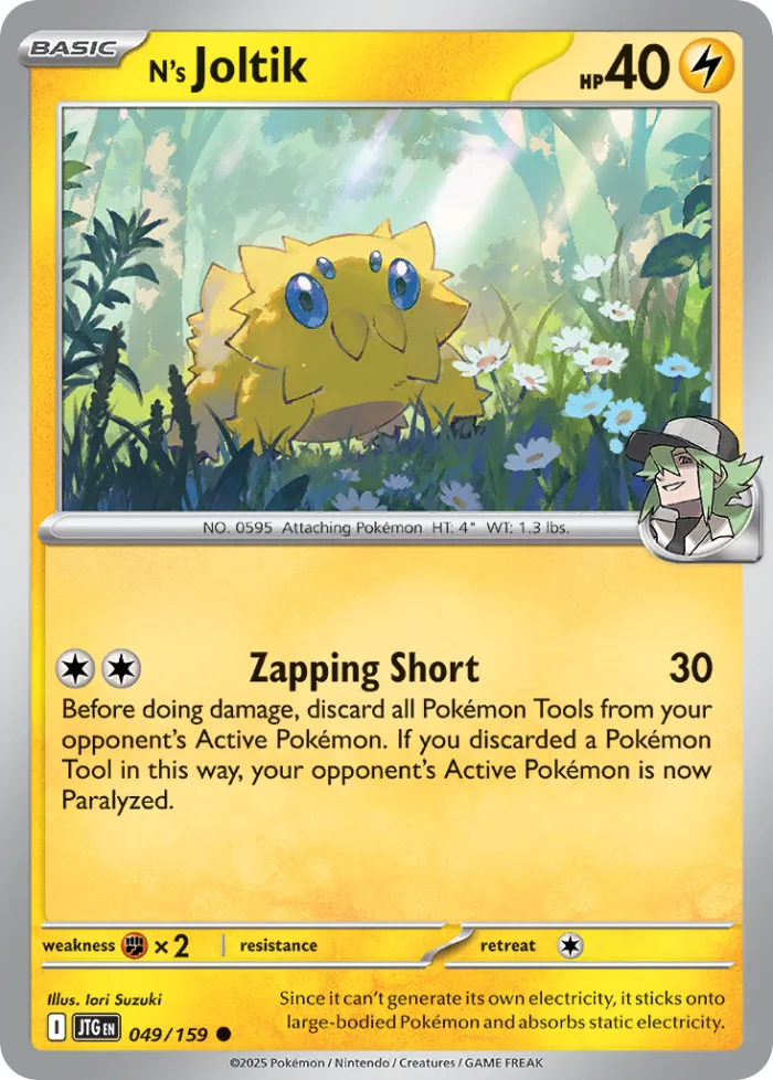 N's Joltik #49 Journey Together Pokemon card