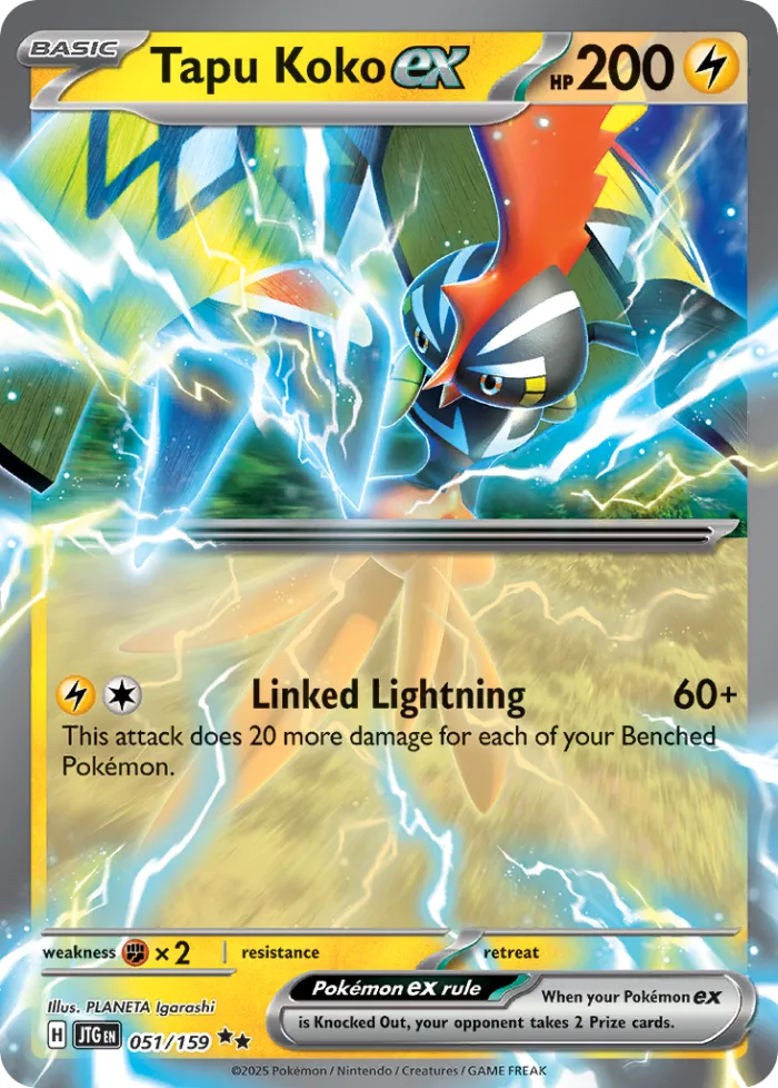 Tapu Koko ex #51 Journey Together Pokemon card