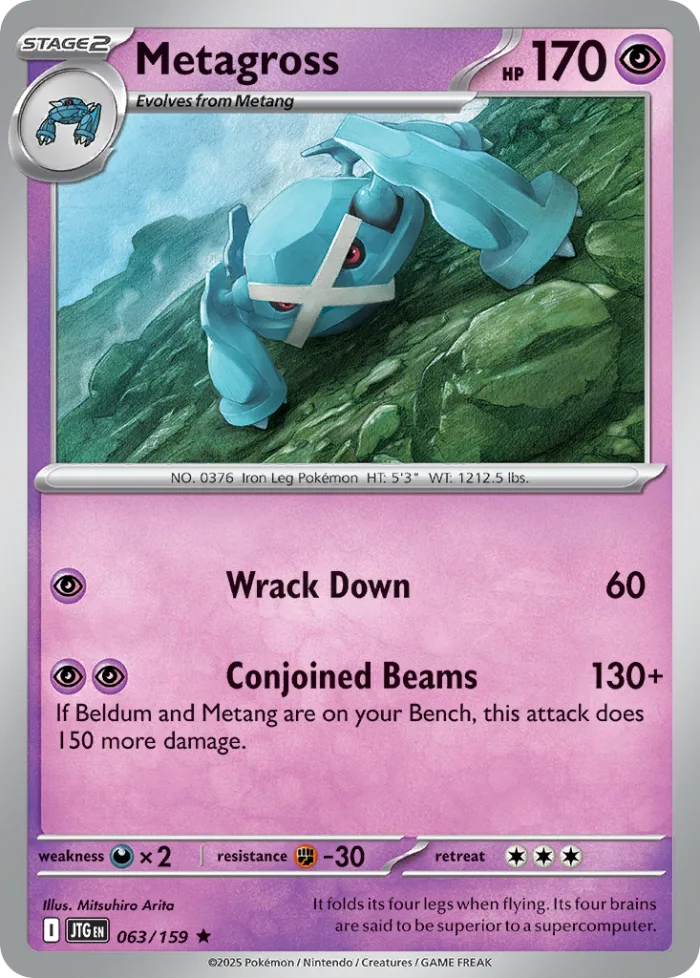 Metagross #63 Journey Together Pokemon card