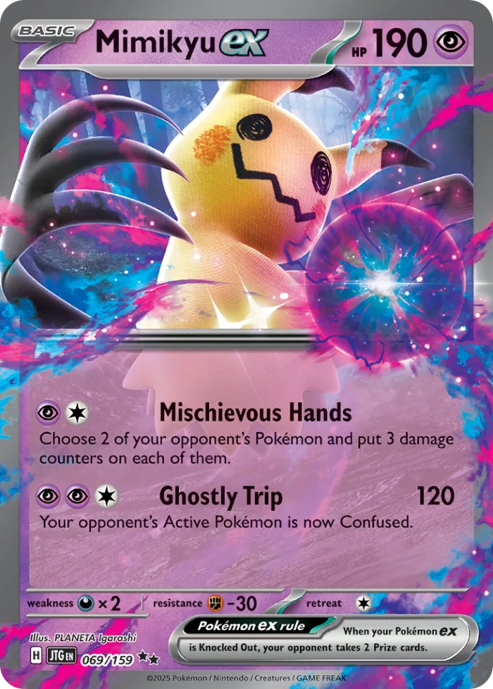 Mimikyu ex #69 Journey Together Pokemon card