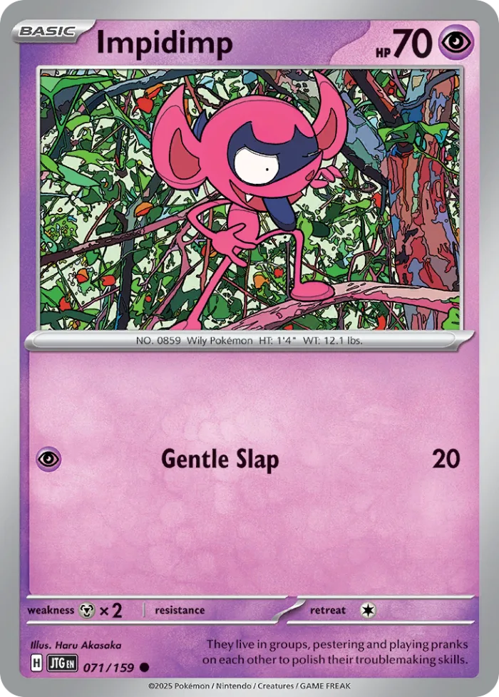 Impidimp #71 Journey Together Pokemon card