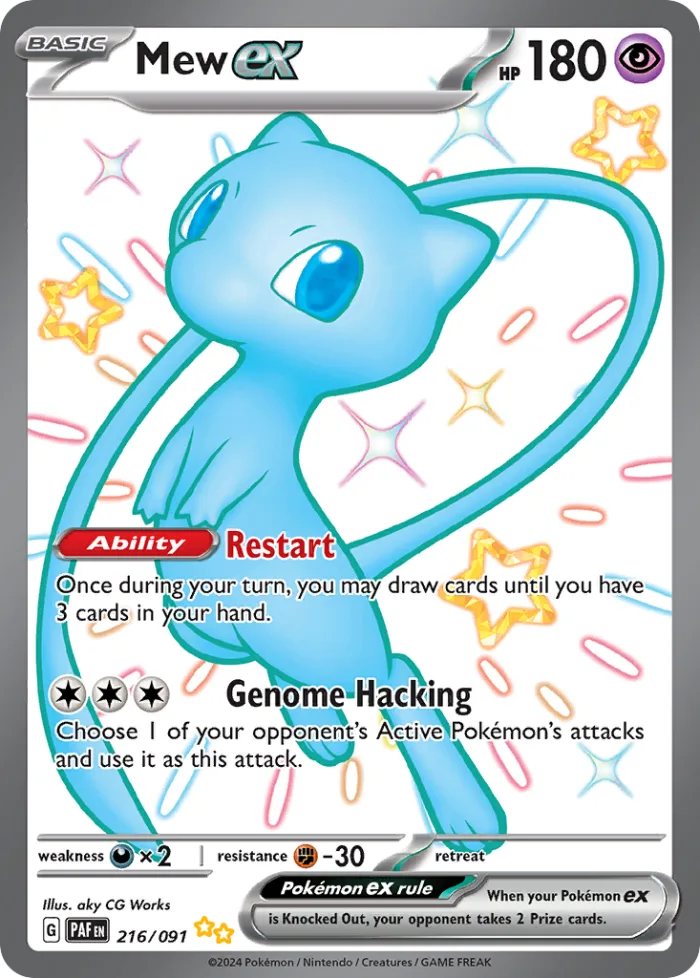 Mew ex #216 Paldean Fates Pokemon card