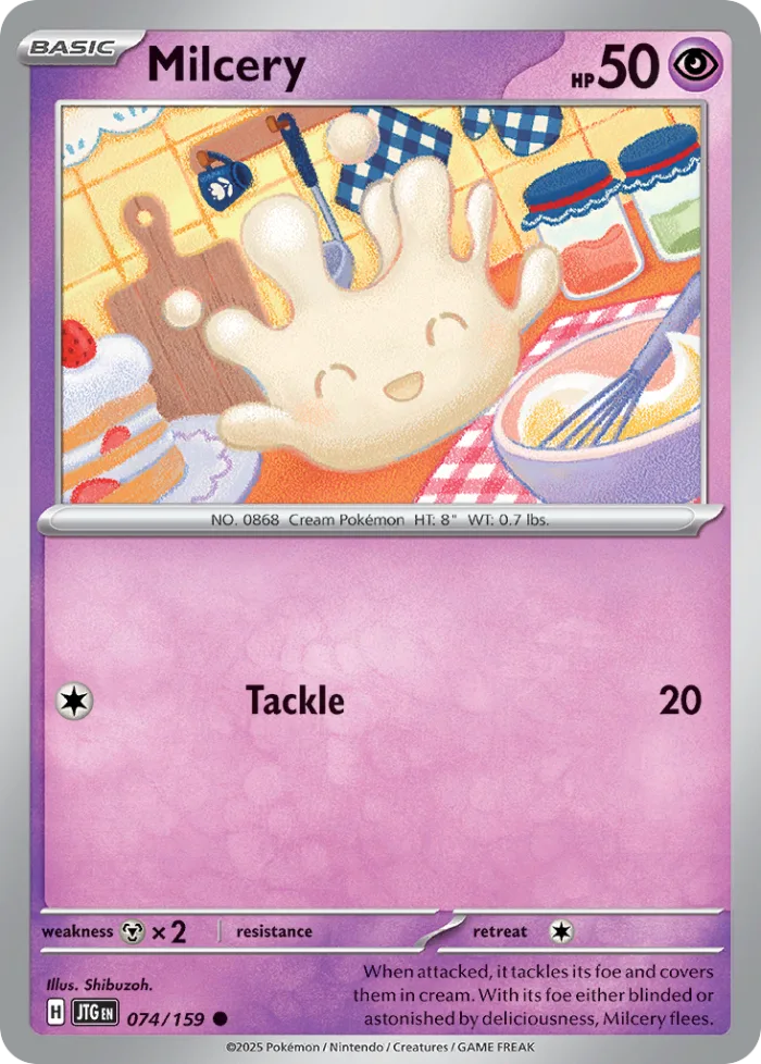 Milcery #74 Journey Together Pokemon card