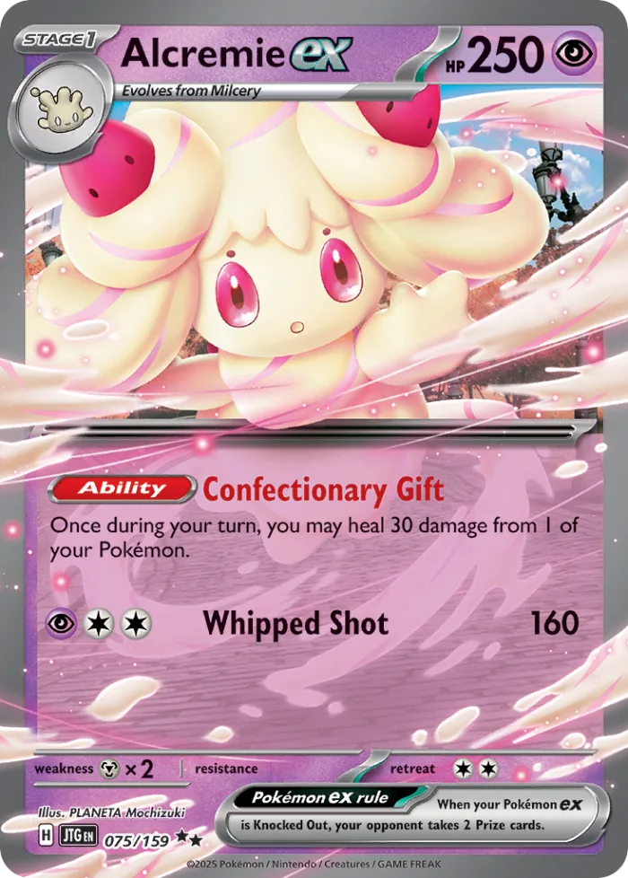 Alcremie ex #75 Journey Together Pokemon card