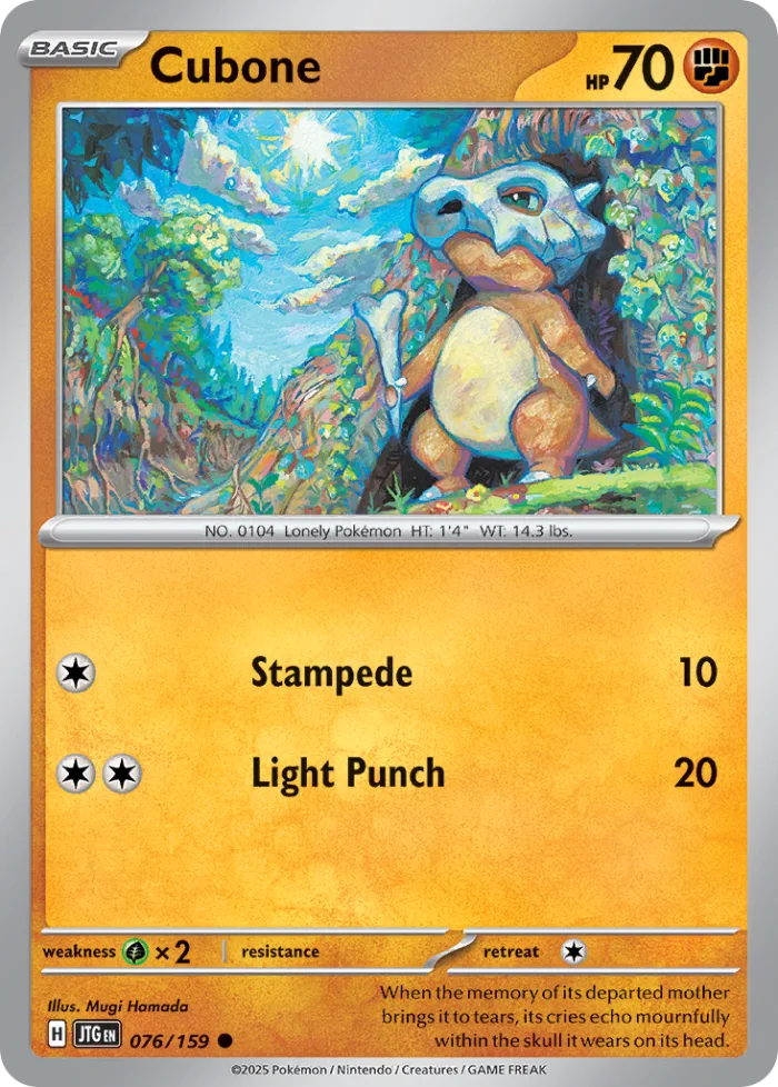 Cubone #76 Journey Together Pokemon card