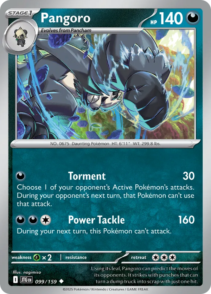 Pangoro #99 Journey Together Pokemon card