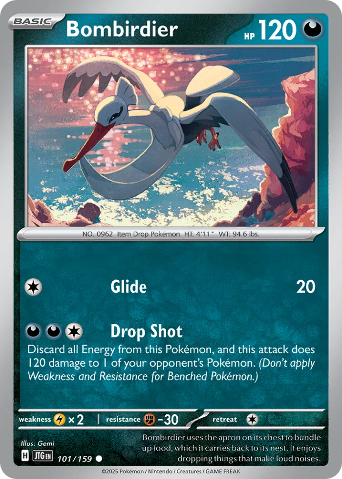 Bombirdier #101 Journey Together Pokemon card