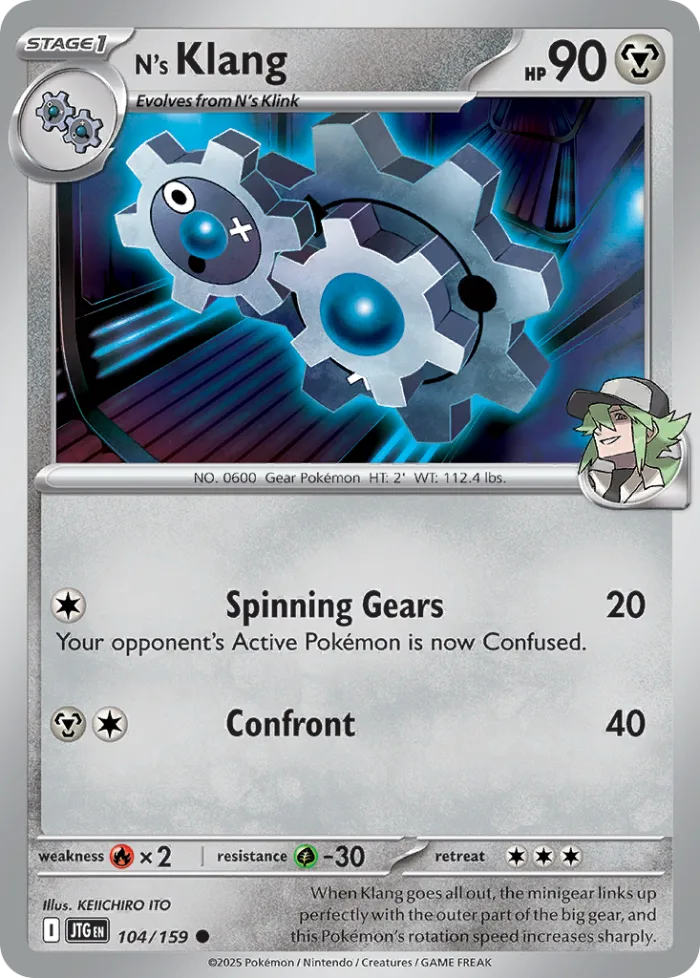 N's Klang #104 Journey Together Pokemon card