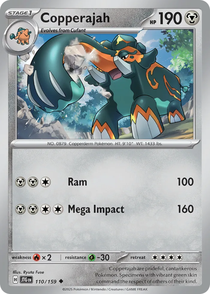 Copperajah #110 Journey Together Pokemon card
