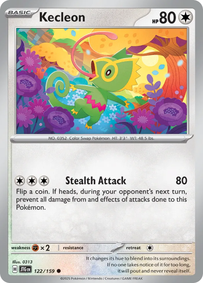Kecleon #122 Journey Together Pokemon card