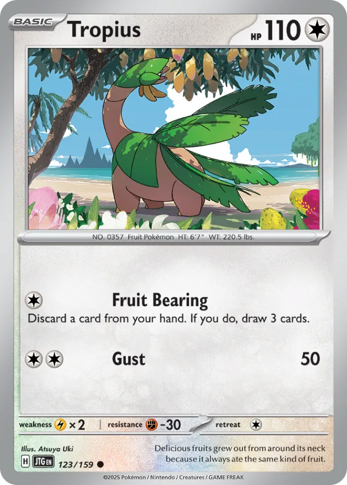 Tropius #123 Journey Together Pokemon card