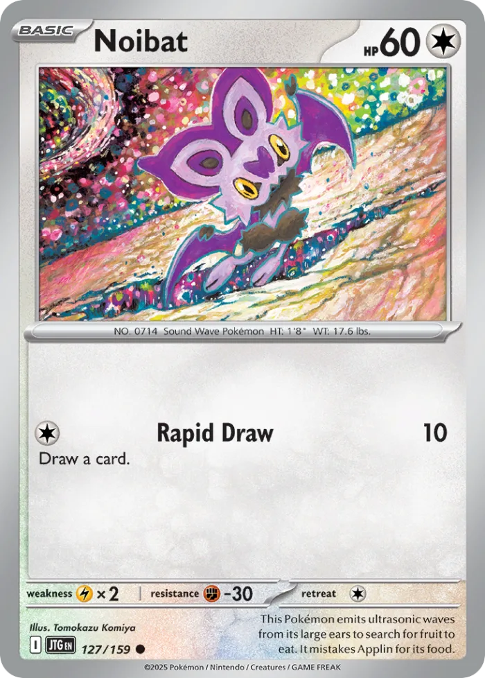 Noibat #127 Journey Together Pokemon card