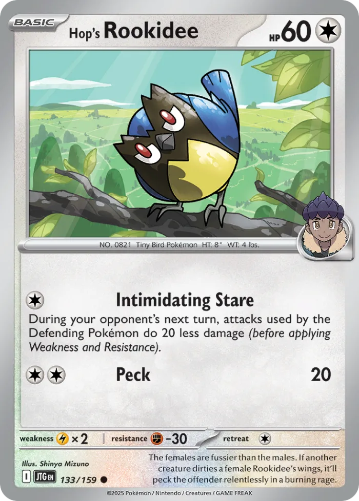 Hop's Rookidee #133 Journey Together Pokemon card