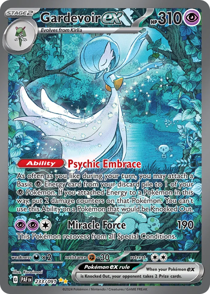 Gardevoir ex #233 Paldean Fates Pokemon card