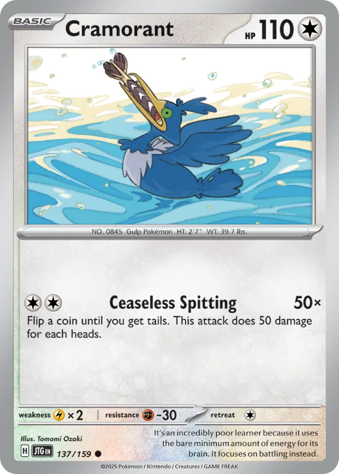 Cramorant #137 Journey Together Pokemon card